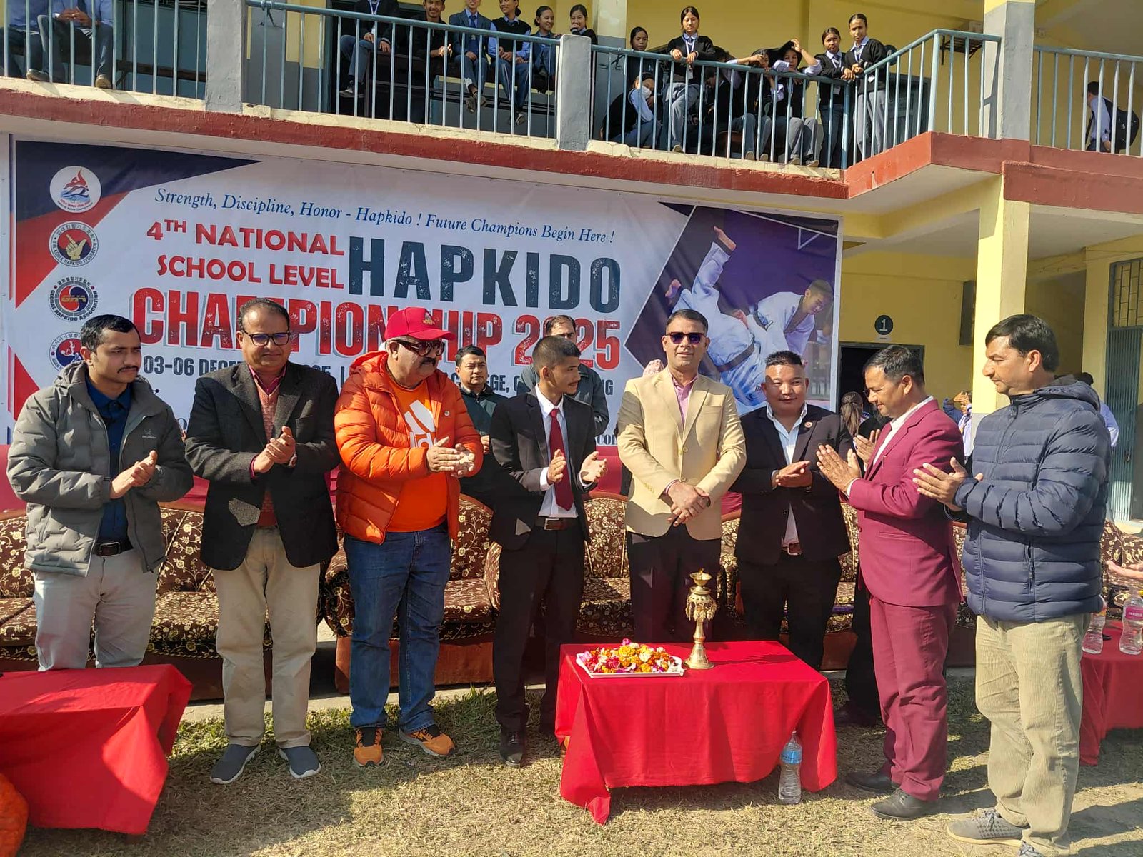 घोराहीमा चौथो राष्ट्रिय विद्यालयस्तरीय हाप्किडो प्रतियोगिता सुरु