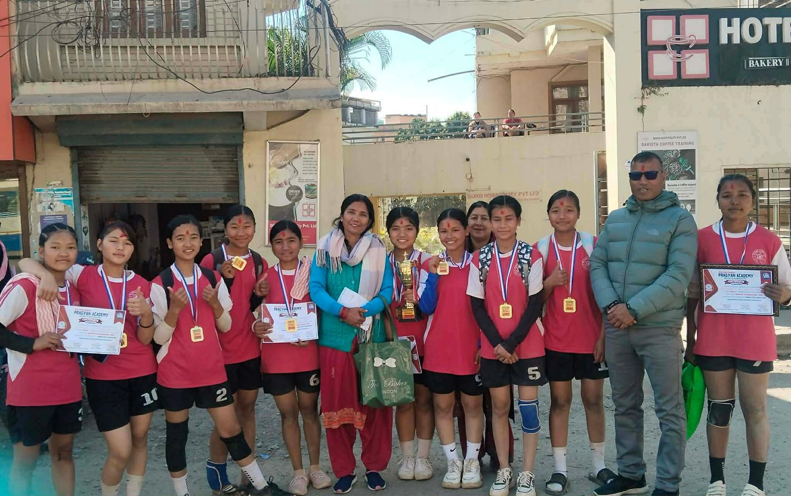 छात्रा कबड्डी प्रतियोगितामा सरस्वती मावि काठेकोल प्रथम