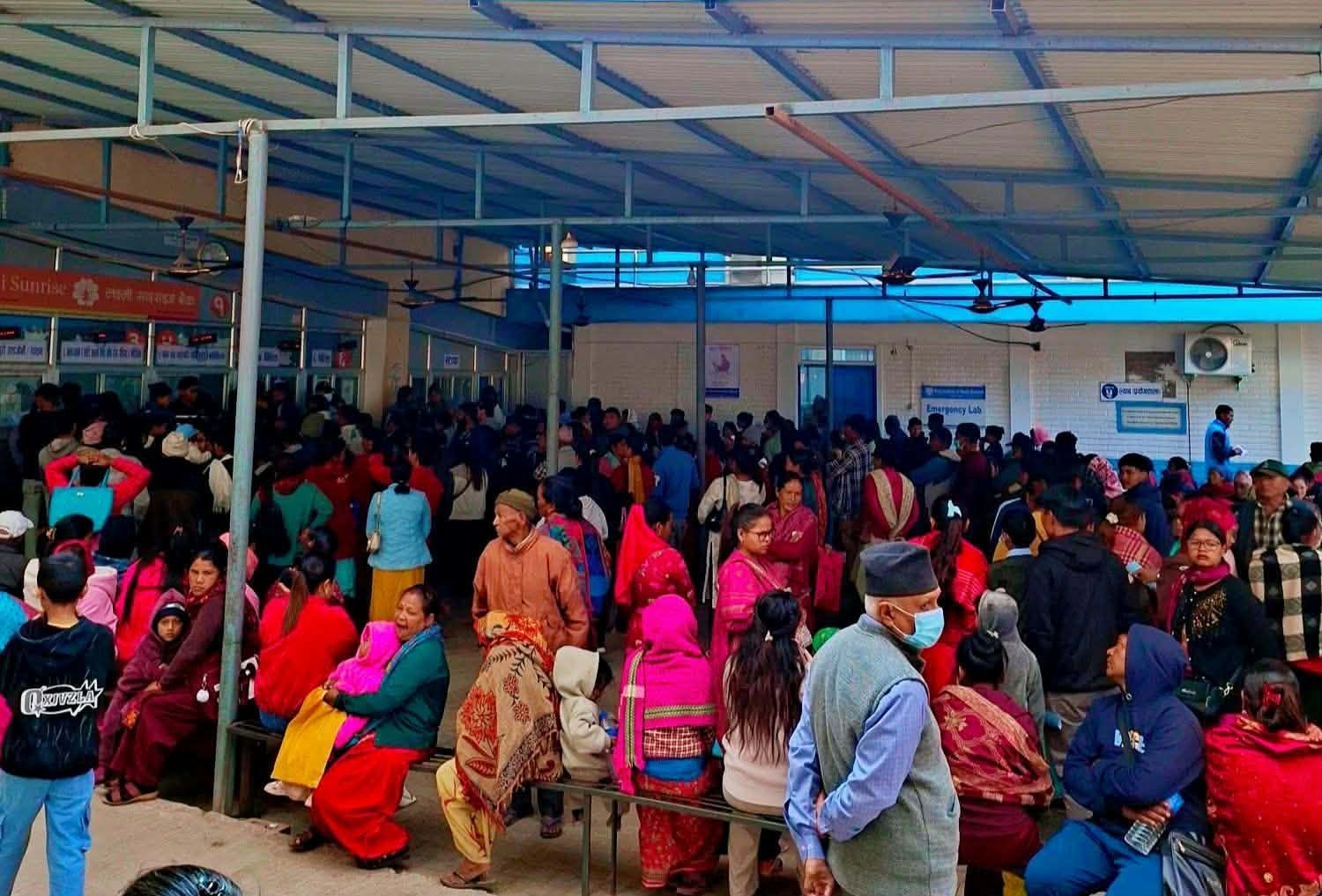 प्रतिष्ठानमा सेवा लिनेको संख्यामा अत्यधिक वृद्धि 