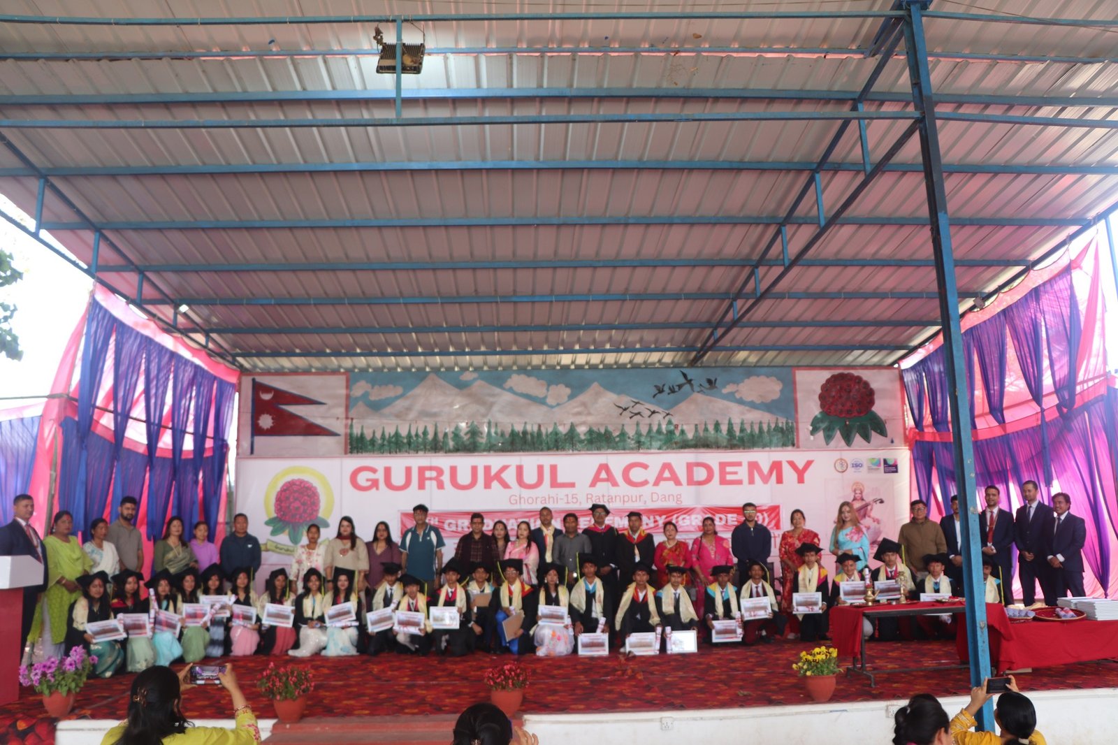 गुरुकुल एकेडेमी घोराहीमा कक्षा १० का विद्यार्थीहरुको दीक्षान्त समारोह सम्पन्न