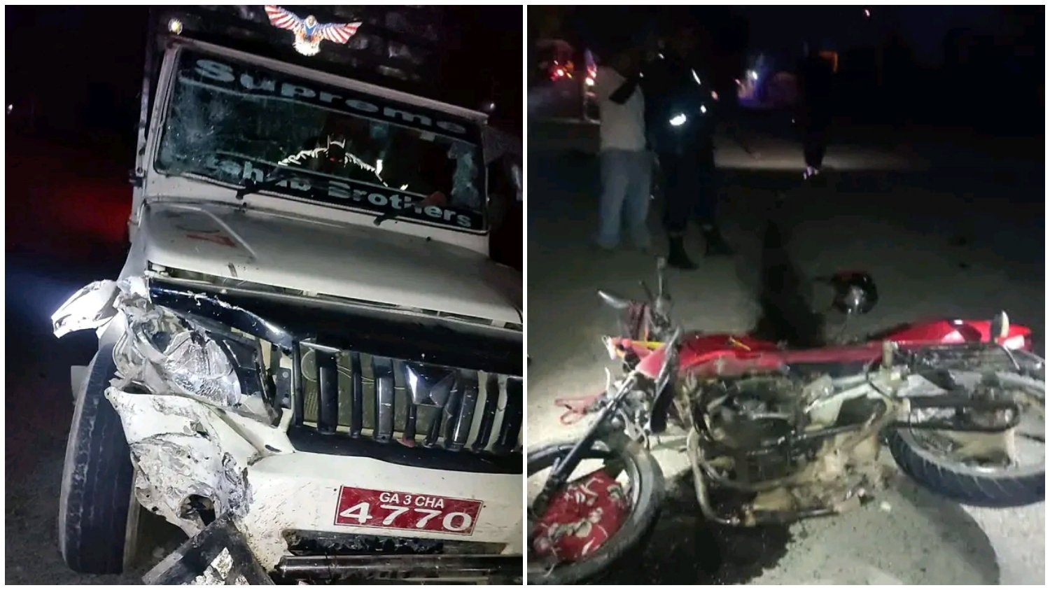 दाङमा बोलेरोको ठक्करबाट मोटरसाइकल चालकको मृत्यु