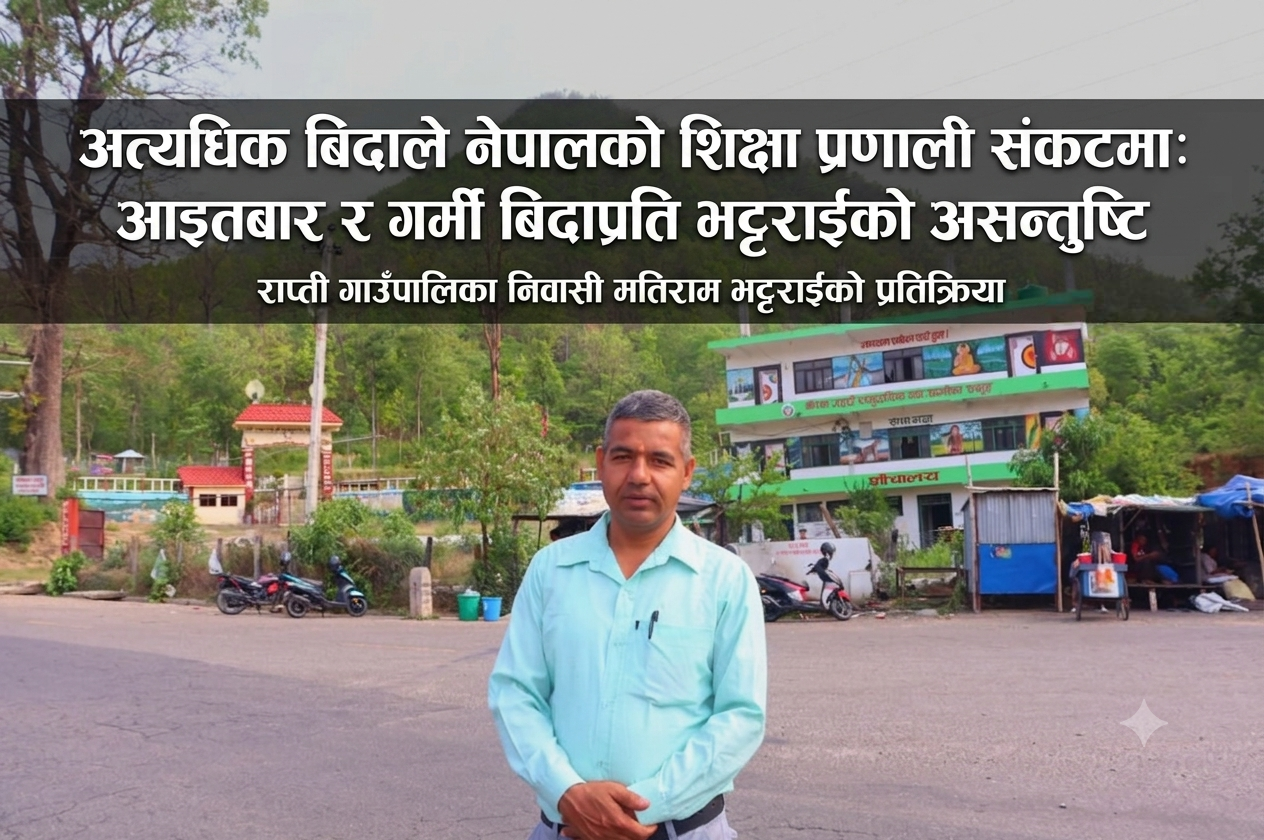 अत्यधिक बिदाले नेपालको शिक्षा प्रणाली संकटमा, आइतबार र गर्मी बिदाप्रति असन्तुष्ट भट्टराई