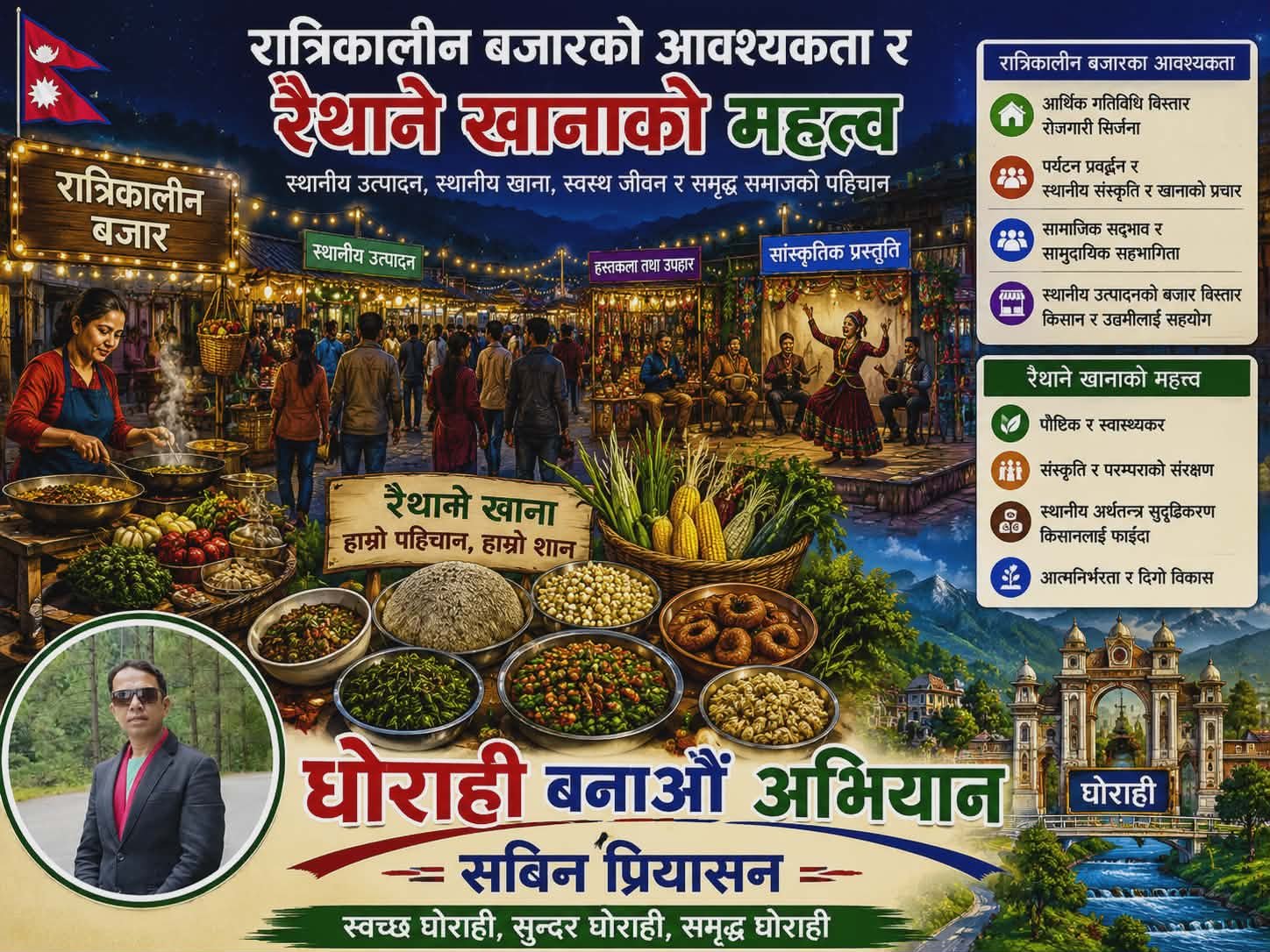 रात्रिकालीन बजारको आवश्यकता र रैथाने खानाको महत्त्व