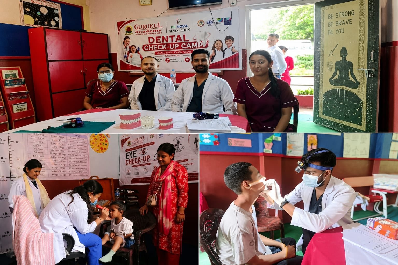 गुरुकुल एकेडेमीमा निःशुल्क आँखा तथा दन्त परीक्षण शिविर सम्पन्न