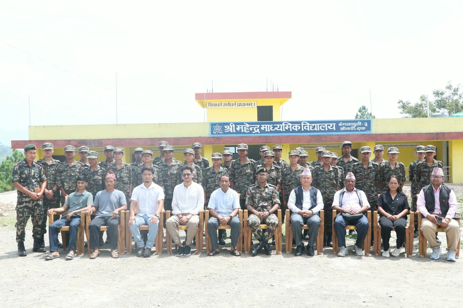 महेन्द्र नमुना मावि श्रीवारीमा एनसीसीको १०० दिने तालिम सुरु